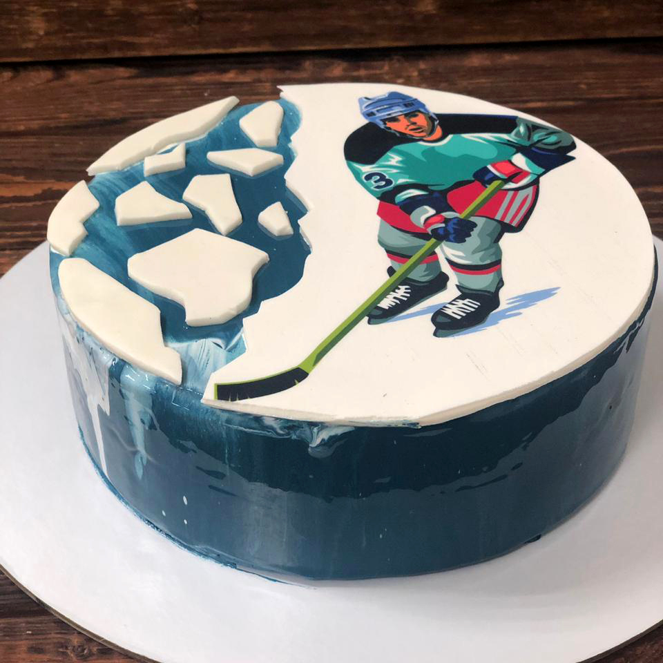 торт, хоккей, хоккеист