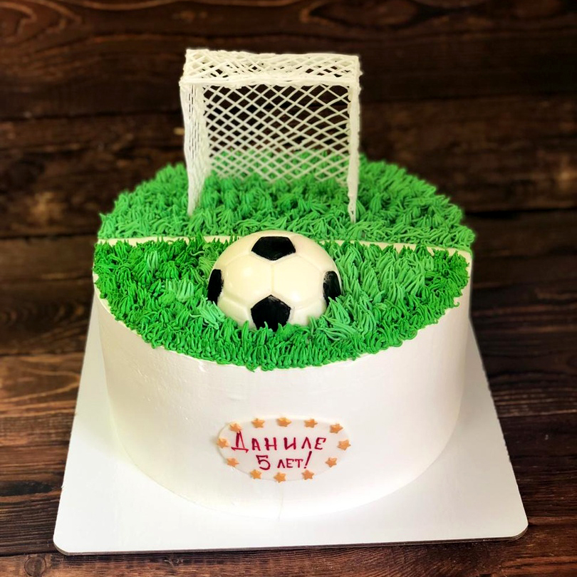 торт, футбол, ворота, мяч, трава