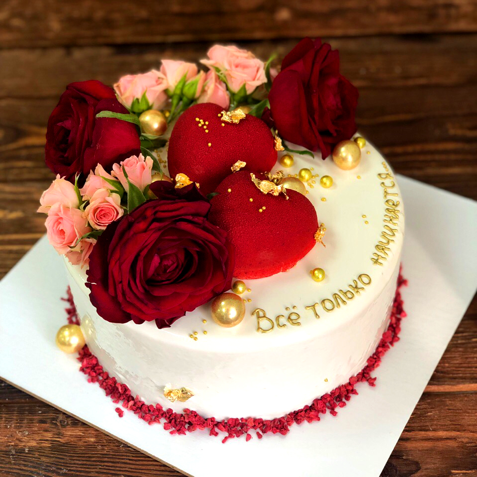 Торт на первую годовщину свадьбы (1 год)