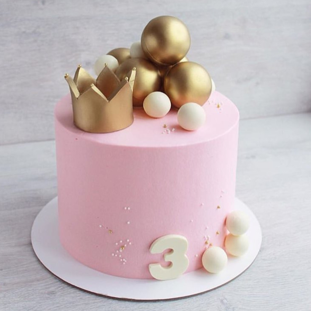 Торт с шариками на день рождения